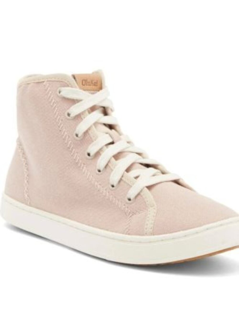 Olukai Pilahi Women's High Top Sneaker Whisper Pink size 7 or 8 New in Box